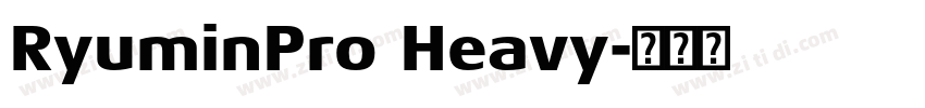 RyuminPro Heavy字体转换